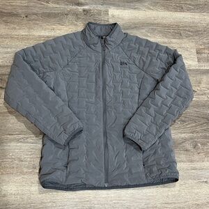 Mountain Hardwear Gray Women’s Stretch Down Jacket Size Large No Hood